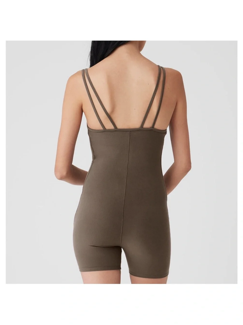 Alo Yoga Alosoft Suns Out Onesie Olive Tree 5